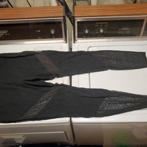 Black Mesh Leggings